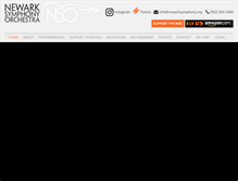 Tablet Screenshot of newarksymphony.org
